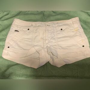 American Eagle white denim shorts, size 6